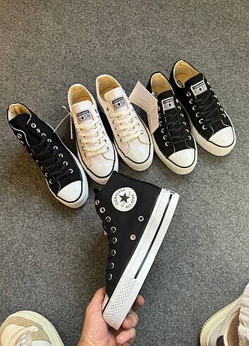 40 Beden siyah Renk Converse lift Platfrom 