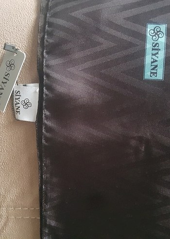 Siyahve Yeşil karışımlı zigzag desenli şal - Görsel 3