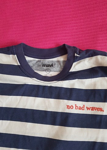 Kız Çocuk Çizgili Kısa Kollu Tişört - Görsel 3