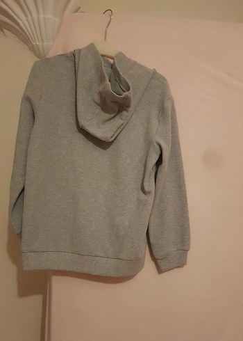 Gri Erkek Çocuk Kapüşonlu Sweatshirt - Görsel 3