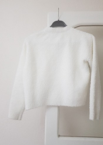 Beyaz Düğmeli Kız Çocuk Hırka - Görsel 2