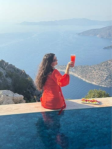 m Beden H&M uzun Tatil elbisesi