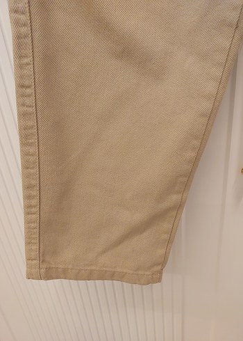 Bej erkek Keten Bol Kesim Pantolon sıfır ürün 40 beden - Görsel 7