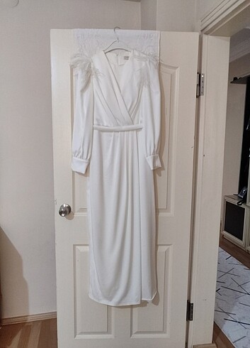 Saten abiye nikah elbisesi
