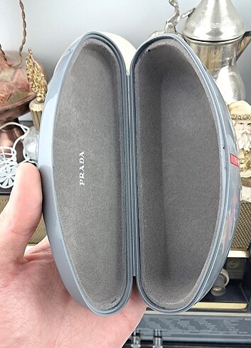  Beden gri Renk Prada güneş gözlüğü kutusu kabı