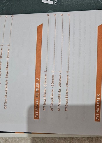 Beden Renk AYT 4'lü Branş Deneme Kitabı Eşit Ağırlık sözel