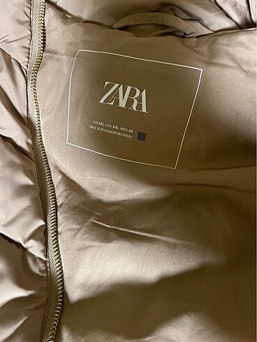 xl Beden camel Renk Zara yelek