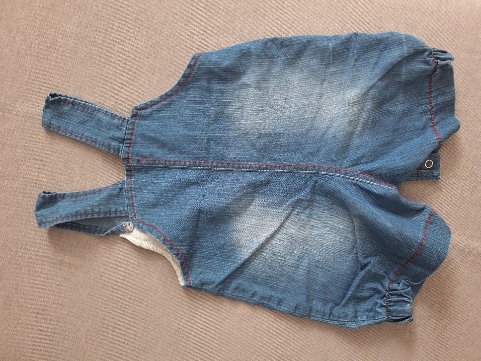 Renkli Nakışlı Erkek Çocuk Kot Tulum - Görsel 2