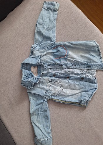 Gri Erkek Çocuk Denim Gömlek