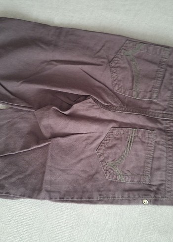 Düğmeli Erkek Bebek Gri Kot Pantolon - Görsel 3