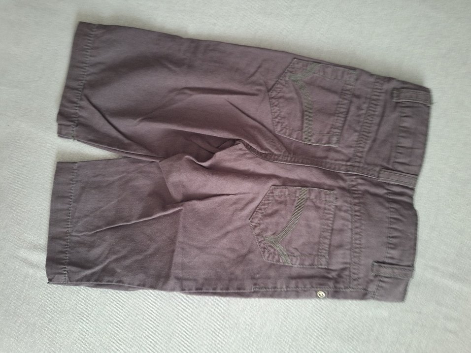 Düğmeli Erkek Bebek Gri Kot Pantolon - Görsel 3