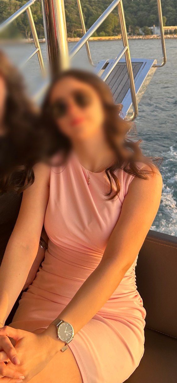 Pembe Kısa Drapeli Elbise - Görsel 2