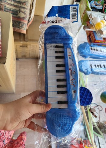 Renkli Mavi Müzikal Oyuncak Piyano