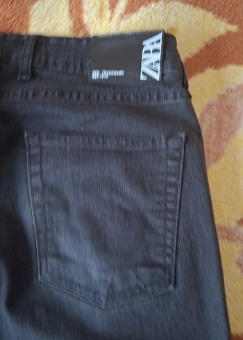 Kemerli siyahErkek Kot Pantolon - Görsel 3