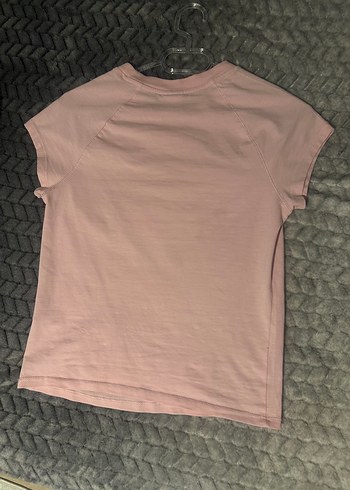 bershka pembe simli yazılı crop - Görsel 3