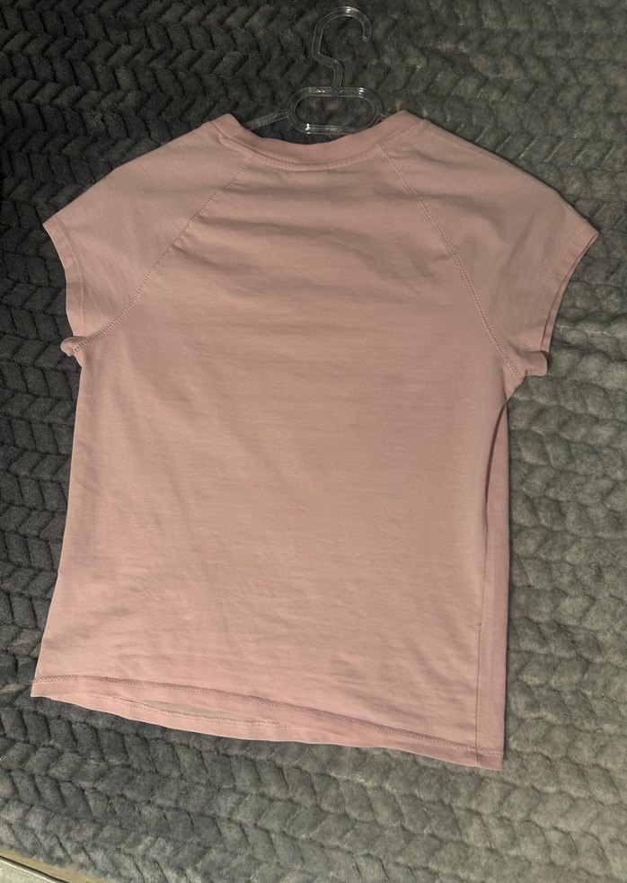 bershka pembe simli yazılı crop - Görsel 3