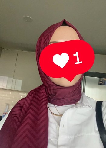  Beden Qef bordo zigzag Kadın Şal