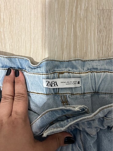 32 Beden mavi Renk Zara mom jean