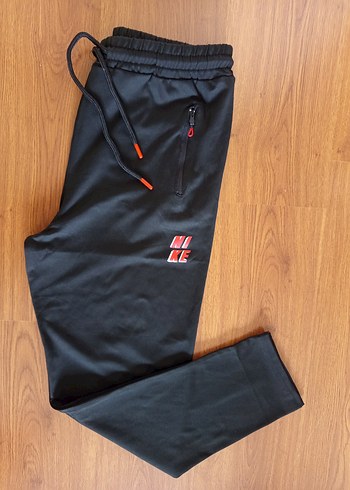 erkek siyah  dalgıç kumaş arka cepli  eşofman, - Görsel 3