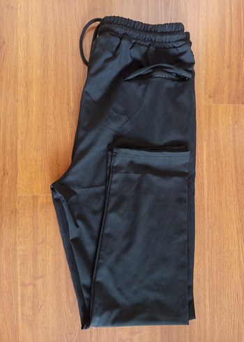 erkek siyah  dalgıç kumaş arka cepli  eşofman, - Görsel 4