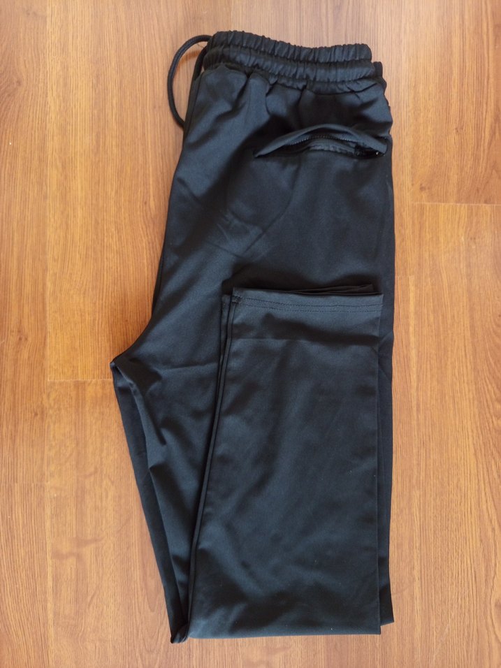 erkek siyah  dalgıç kumaş arka cepli  eşofman, - Görsel 4