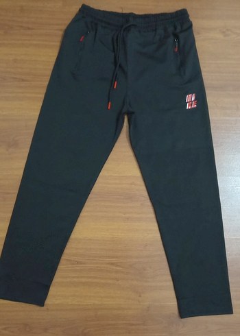 Erkek siyah dar kesim dalgıç kumaş arka cepli eşofman, - Görsel 5