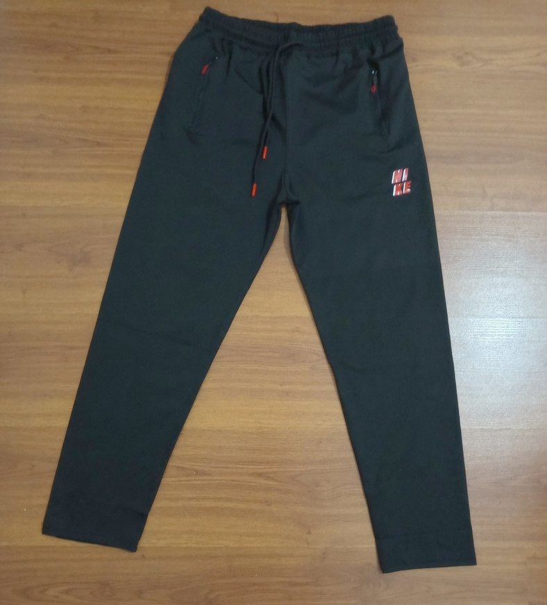 Erkek siyah dar kesim dalgıç kumaş arka cepli eşofman, - Görsel 5