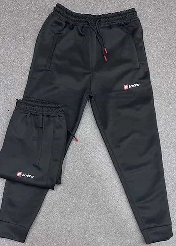 unisex Lotto Siyah Erkek scuba kumaş Outdoor Eşofman Altı - Görsel 3