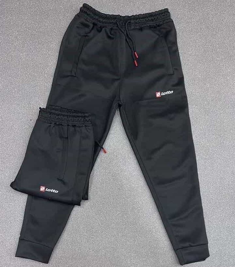 unisex Lotto Siyah Erkek scuba kumaş Outdoor Eşofman Altı - Görsel 3