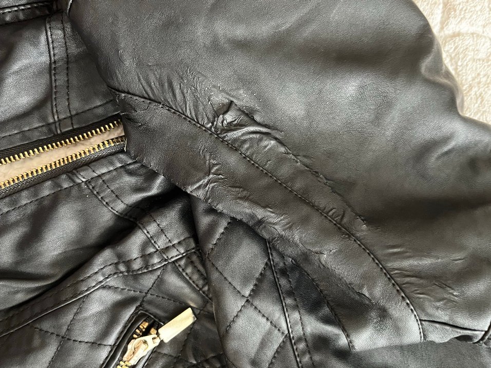 Siyah Deri Ceket - Görsel 3
