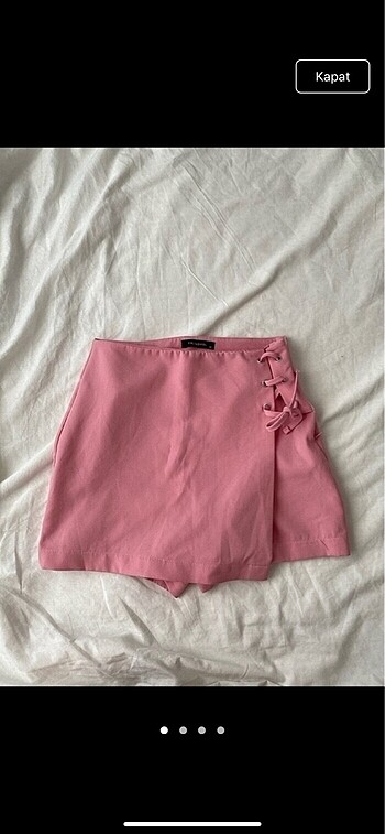 Pembe sort etek