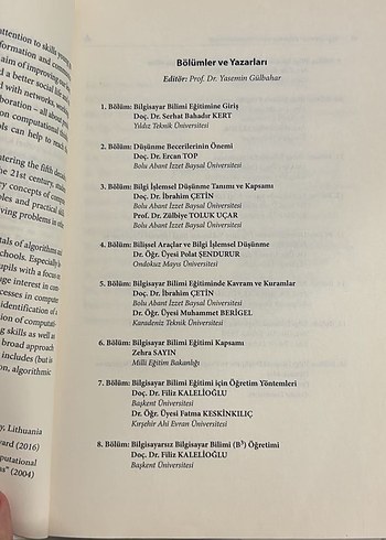 Bilgi İşlemsel Düşünmeden Programlamaya Kitabı - Görsel 2