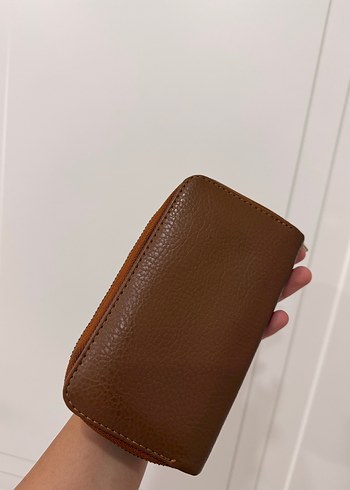 Diğer Michael Kors Kahverengi Deri Fermuarlı Cüzdan