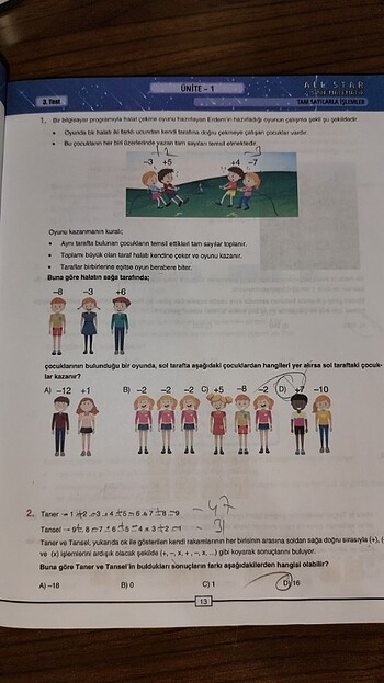 Beden Renk 7. Sınıf Test Kitabı