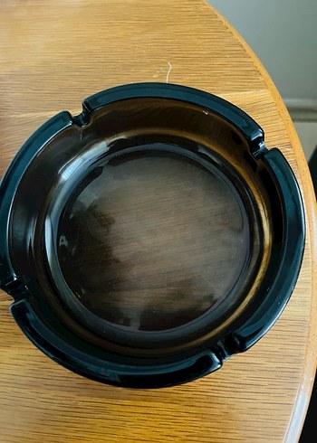 Koyu kahverengi cam küllük - Görsel 2