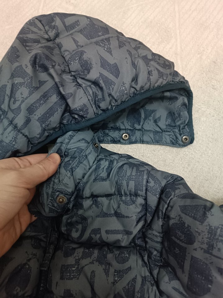 Kapüşonlu Fermuarlı Erkek Çocuk Mont - Görsel 4