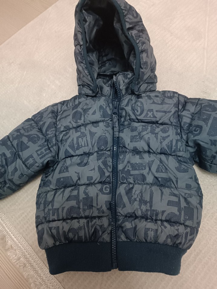 Kapüşonlu Fermuarlı Erkek Çocuk Mont - Görsel 3