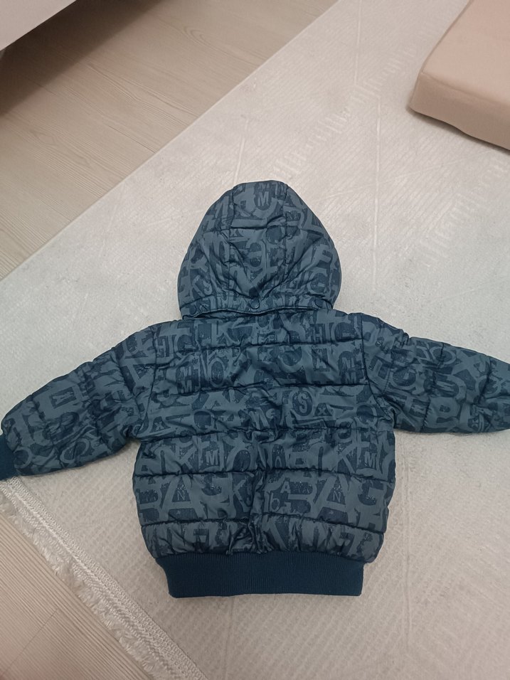 Kapüşonlu Fermuarlı Erkek Çocuk Mont - Görsel 2