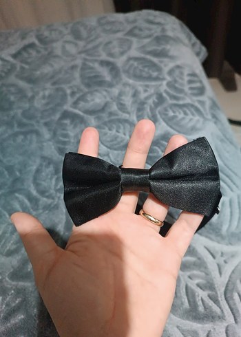 Siyah Bağlamalı Erkek Papyon - Görsel 2