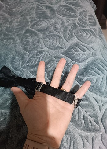 Siyah Bağlamalı Erkek Papyon - Görsel 3