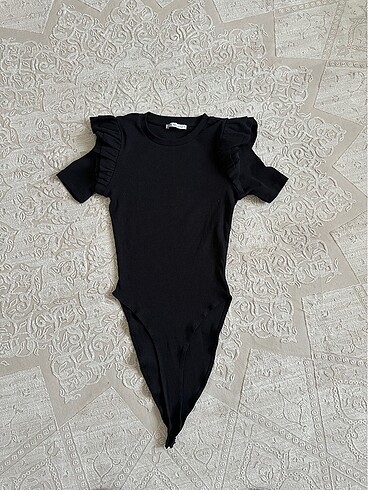Zara siyah fitilli bluz