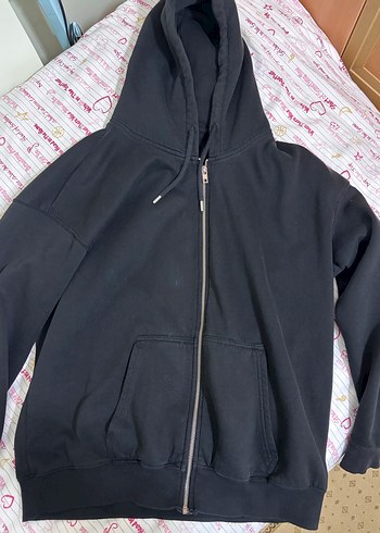 Addax Kadın Siyah Kapüşonlu Fermuarlı Sweatshirt