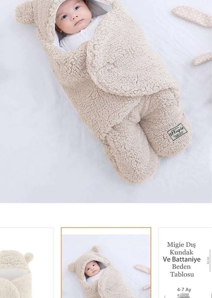 Bebek Dış kundak, Uyku Tulumu - Görsel 2