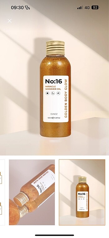 Sinoz No:6 Mucizevi Işıltılı Saç ve Vücut Bakım Yağı 100 mil - Görsel 6