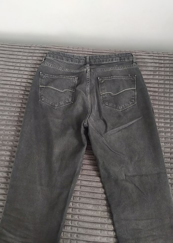 m Beden Gri Kadın Midi Boy Kot Pantolon