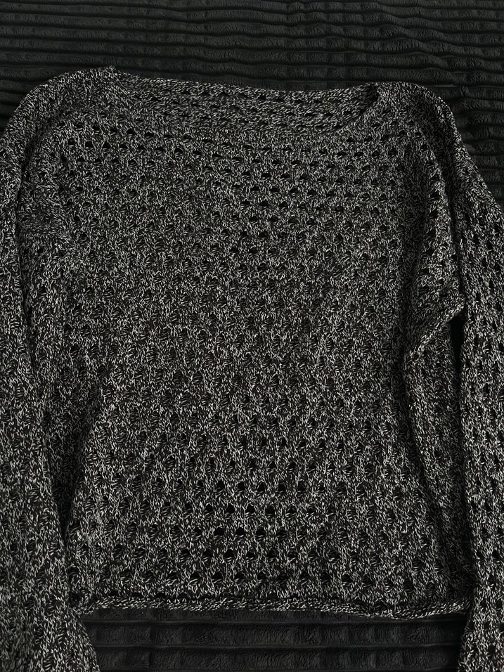 Örgü Kadın delıklı kazak kahverengı - Görsel 2