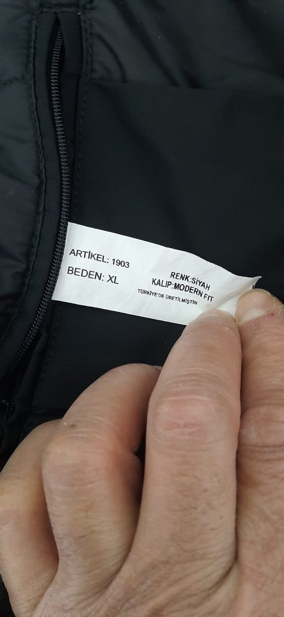 Düğmeli Siyah Erkek Ceket - Görsel 5