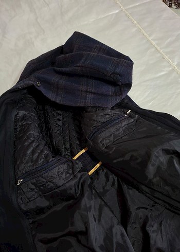 Kapüşonlu Düğmeli Erkek Midi Kaban - Görsel 6