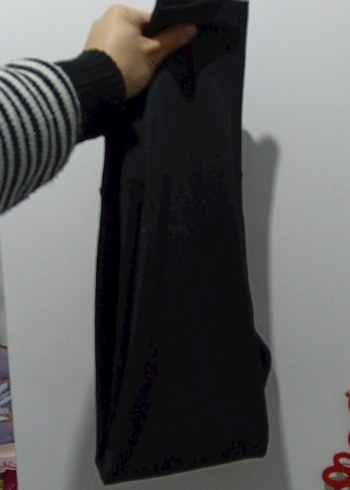 Velcro detaylı siyah hamile taytı - Görsel 2