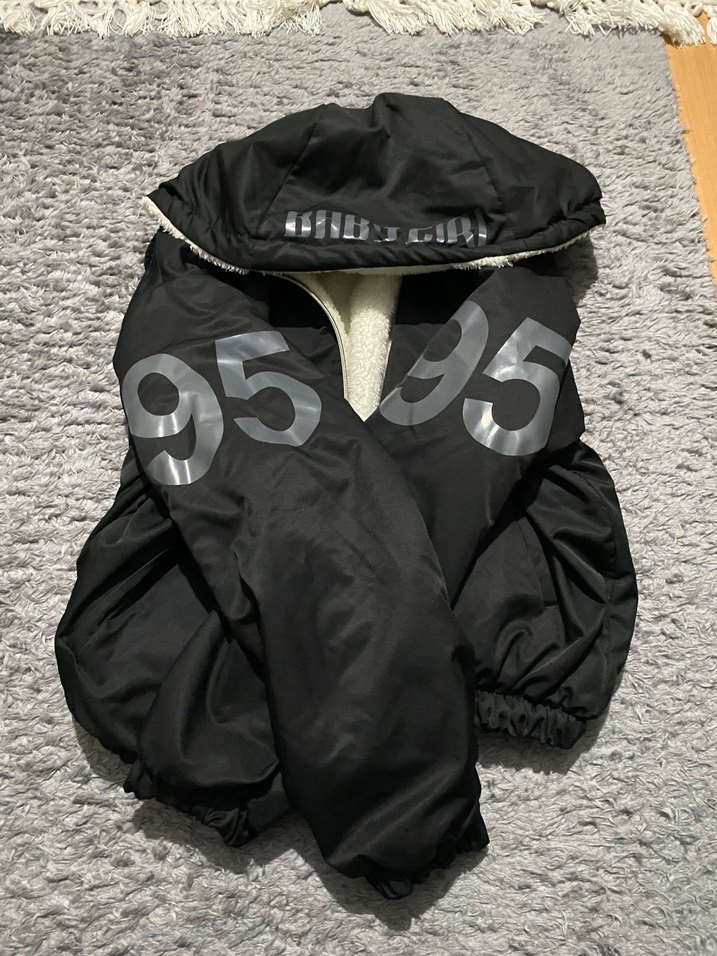 Siyah Kapüşonlu Kadın Street Wear Ceket - Görsel 2